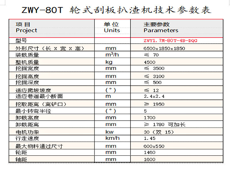 轮式刮板扒渣机